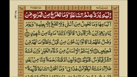 Holy Quran with Urdu Translation - Juz/Para 25
