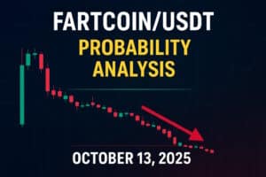 FARTCOINUSDT faces a fragile recovery after the October 10 crash, trading between $0.35 and $0.45. Explore today’s probability analysis with detailed daily, weekly, and monthly forecasts to see whether FARTCOIN will bounce or break down further.