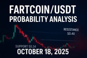 FARTCOINUSDT shows early signs of stabilization after recent volatility. Read the October 18, 2025, analysis for probability forecasts, key support/resistance levels, and trend insights.