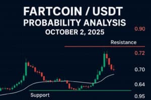 Get the latest live analysis of FARTCOINUSDT for October 2, 2025. Explore daily, weekly, and monthly probability forecasts with updated technical indicators, support and resistance levels, and trend momentum insights