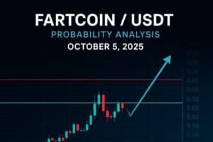 Get the latest FARTCOIN/USDT probability analysis for October 5, 2025. Discover daily, weekly, and monthly forecasts, key support/resistance levels, and breakout probabilities to guide your trading decisions.