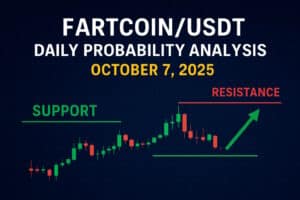 Read the latest FARTCOINUSDT probability analysis for October 7, 2025. Discover daily, weekly, and monthly forecasts, key resistance levels, and DCA entry points as the market shows signs of a potential bullish breakout.