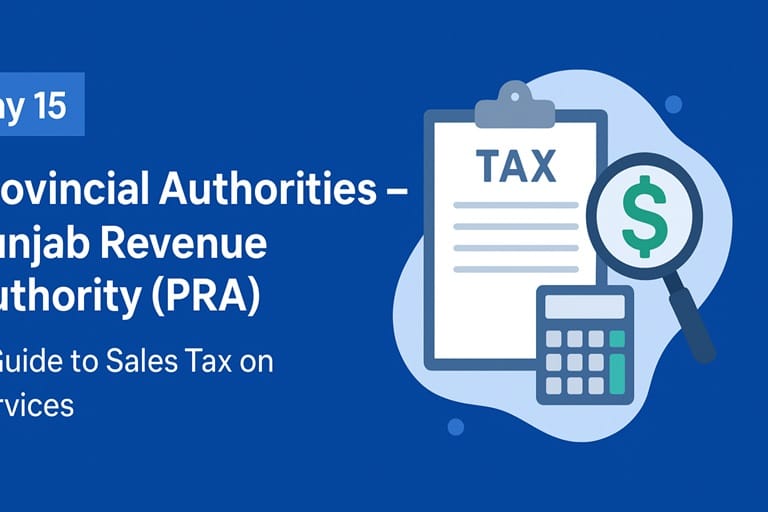 Punjab Revenue Authority sales tax on services (PRA)