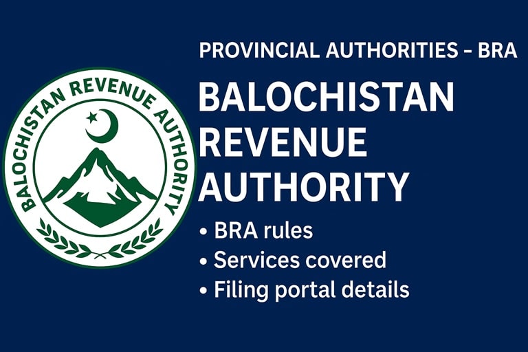 Balochistan Revenue Authority BRA sales tax compliance