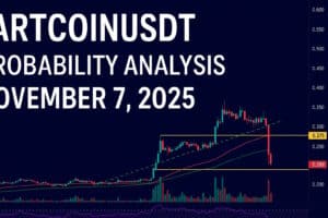 The FARTCOINUSDT probability analysis for November 7, 2025, examines current live data from TradingView to forecast short-term and long-term trends. Using a blend of RSI, Bollinger Bands, Fibonacci retracements, and EMA crossovers, this analysis outlines key probability levels for daily, weekly, and monthly movements to help traders identify strategic entry and exit zones.