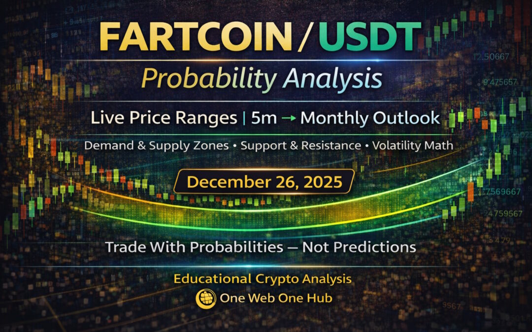 FARTCOINUSDT, FARTCOIN price analysis, FARTCOIN probability analysis, FARTCOIN TradingView analysis, FARTCOIN scalping analysis, FARTCOIN 5m analysis, FARTCOIN 15m analysis, FARTCOIN 30m analysis, FARTCOIN 1H analysis, FARTCOIN 4H outlook, FARTCOIN daily forecast, FARTCOIN weekly outlook, FARTCOIN monthly forecast, FARTCOIN support and resistance, FARTCOIN demand and supply zones, FARTCOIN volatility analysis, crypto probability trading, meme coin analysis, altcoin volatility, educational crypto analysis, One Web One Hub crypto