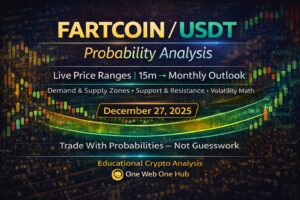 FARTCOINUSDT, FARTCOIN price analysis, FARTCOIN probability analysis, FARTCOIN TradingView analysis, FARTCOIN 15m analysis, FARTCOIN 30m analysis, FARTCOIN 1H analysis, FARTCOIN 4H analysis, FARTCOIN daily forecast, FARTCOIN weekly outlook, FARTCOIN monthly forecast, FARTCOIN demand and supply zones, FARTCOIN support and resistance, FARTCOIN volatility analysis, meme coin probability trading, crypto probability bands, altcoin volatility analysis, educational crypto analysis, One Web One Hub crypto