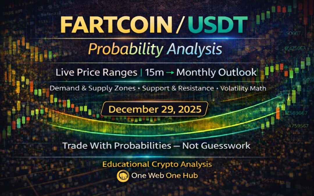 FARTCOIN price analysis, FARTCOIN USDT forecast, FARTCOIN probability analysis, FARTCOIN price prediction 2025, FARTCOIN technical analysis, FARTCOIN support and resistance, FARTCOIN demand and supply zones, FARTCOIN volatility analysis, FARTCOIN intraday trading, FARTCOIN 15 minute analysis, FARTCOIN 30 minute analysis, FARTCOIN 1 hour analysis, FARTCOIN 4 hour analysis, FARTCOIN daily price analysis, FARTCOIN weekly forecast, FARTCOIN monthly outlook, FARTCOIN crypto trading analysis, meme coin probability analysis, crypto probability bands, TradingView FARTCOIN analysis, One Web One Hub crypto analysis