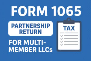 Form 1065, multi member LLC taxes, LLC partnership tax return, Schedule K-1 LLC, partnership return IRS, CP 575 filing guide, IRS Form 1065 instructions, tax filing for multi member LLCs, LLC partnership default classification, US tax course, One Web One Hub, One Web, One Hub