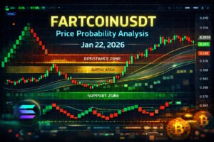 FARTCOINUSDT price probability analysis for Jan 22, 2026 using live market data. Explore multi-timeframe forecasts, Renko trends, VWAP bias, demand and supply zones, key support and resistance, and market sentiment insights.