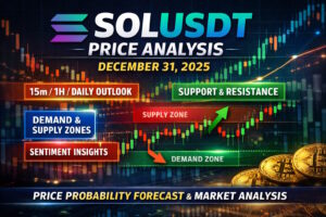 SOLUSDT analysis, Solana price prediction, SOL price analysis December 31 2025, Solana technical analysis, SOLUSDT forecast, Solana support and resistance, SOL demand and supply zones, SOL price probability analysis, crypto market analysis, Solana price today, SOLUSDT TradingView analysis, Solana price range forecast, SOL scalping analysis, SOL intraday analysis, Solana weekly outlook, Solana monthly forecast, cryptocurrency technical analysis, One Web One Hub crypto analysis