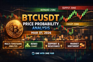 Bitcoin March 01 2026 analysis, BTCUSDT live price today, Bitcoin price prediction March 2026, BTCUSDT TradingView analysis, Bitcoin 15m timeframe analysis, Bitcoin 1H 4H daily weekly monthly forecast, Bitcoin Renko chart analysis, BTC demand and supply zones, Bitcoin support and resistance levels, BTC VWAP analysis, 24H VWAP Bitcoin zone, Bitcoin market sentiment today, BTCUSDT probability analysis, Bitcoin technical analysis blog, One Web One Hub crypto analysis