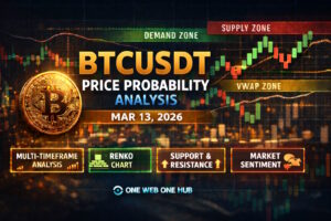 Bitcoin price prediction March 13 2026, BTCUSDT price analysis, Bitcoin technical analysis today, BTCUSDT forecast March 2026, Bitcoin multi timeframe analysis, BTC 15m 30m 1H 4H analysis, Bitcoin daily weekly monthly outlook, BTCUSDT trading strategy, Bitcoin Renko chart analysis, BTC VWAP analysis, Bitcoin 24H VWAP zone, BTC support and resistance levels, Bitcoin demand and supply zones, Bitcoin sentiment analysis, BTC price targets 2026, cryptocurrency market analysis, Bitcoin trading education, crypto technical analysis BTC, Bitcoin consolidation analysis, One Web One Hub crypto blog