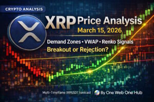 XRP price analysis March 15 2026, XRPUSDT technical analysis today, XRP price prediction March 2026, XRP support and resistance levels, XRP demand and supply zones, XRP VWAP analysis crypto, XRP Renko chart analysis, XRP multi timeframe analysis, XRP breakout prediction, XRP sentiment analysis crypto, XRP trading forecast 2026, XRP intraday analysis, XRP weekly outlook 2026, altcoin technical analysis, crypto trading education, One Web One Hub crypto analysis