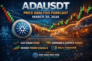 ADAUSDT, ADAUSDT price analysis March 30 2026, Cardano price prediction 2026, ADA live price today, ADAUSDT technical analysis, Cardano trading forecast, ADA VWAP analysis, ADA 24H VWAP zone, Cardano Renko chart analysis, ADA demand and supply zones, ADA support and resistance levels, ADA multi timeframe analysis, ADA 15m chart analysis, ADA 30m crypto forecast, ADA 1H price outlook, ADA 4H trend forecast, ADA daily price prediction, ADA weekly crypto analysis, ADA monthly forecast 2026, Cardano sentiment analysis, ADA breakout levels, ADA consolidation analysis, cryptocurrency trading blog, crypto technical analysis education, One Web One Hub crypto insights, ADAUSDT forecast March 2026