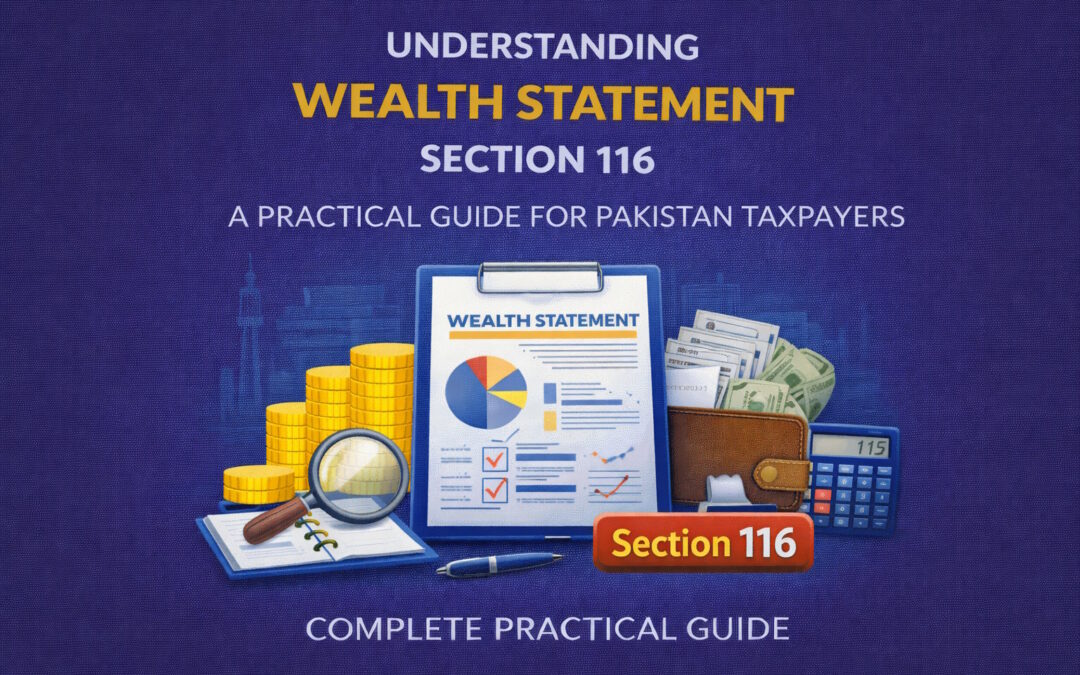 wealth statement section 116 pakistan, wealth reconciliation pakistan, section 116 income tax ordinance, fbr wealth statement filing, wealth statement penalty pakistan, reconciliation of wealth fbr, income tax wealth statement guide, salaried individual wealth statement pakistan, business wealth statement pakistan, section 116 notice fbr, wealth statement audit pakistan, pakistan taxation course, income tax compliance pakistan, tax return and wealth statement, one web one hub