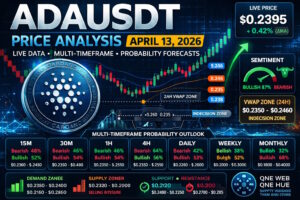 ADAUSDT, ADA price analysis April 13 2026, Cardano price prediction 2026, ADA live price today, ADAUSDT technical analysis, Cardano trading forecast, ADA VWAP analysis, ADA 24H VWAP zone, Cardano Renko chart analysis, ADA demand and supply zones, ADA support and resistance levels, ADA multi timeframe analysis, ADA 15m chart analysis, ADA 30m crypto forecast, ADA 1H price outlook, ADA 4H trend forecast, ADA daily price prediction, ADA weekly crypto analysis, ADA monthly forecast 2026, Cardano sentiment analysis, ADA breakout levels, ADA accumulation zone, ADA consolidation analysis, cryptocurrency trading education, crypto market insights, One Web One Hub crypto blog, ADAUSDT forecast April 2026, Cardano bullish scenario, ADA bearish scenario