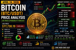 bitcoin price analysis april 24 2026, btcusdt analysis today, bitcoin technical analysis 2026, btc price prediction april 2026, bitcoin support resistance levels, btc demand supply zones, bitcoin vwap analysis, btc renko chart analysis, bitcoin sentiment analysis today, btc live price analysis, bitcoin tradingview forecast, btc weekly outlook, bitcoin daily forecast, crypto market analysis btc, one web one hub bitcoin