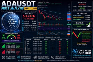 ADAUSDT, ADA price analysis April 27 2026, Cardano price prediction 2026, ADAUSDT technical analysis, Cardano live price today, ADA crypto forecast, ADAUSDT TradingView analysis, Cardano CoinMarketCap analysis, ADA VWAP analysis, ADA 24H VWAP zone, Cardano Renko chart analysis, ADA support and resistance, ADA demand and supply zones, ADA multi timeframe analysis, ADA 15m chart forecast, ADA 30m price analysis, ADA 1H technical outlook, ADA 4H trend analysis, ADA daily price prediction, ADA weekly forecast, ADA monthly forecast, Cardano bullish sentiment, ADA breakout levels, ADA accumulation zone, Cardano crypto trading blog, One Web One Hub crypto insights, ADAUSDT forecast April 2026, Cardano market analysis, ADA swing trading setup
