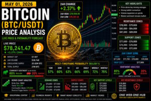 bitcoin price analysis may 01 2026, btcusdt analysis today, bitcoin technical analysis 2026, btc price prediction may 2026, bitcoin support resistance levels, btc demand supply zones, bitcoin vwap analysis, btc renko chart analysis, bitcoin sentiment analysis today, btc live price forecast, bitcoin tradingview analysis, btc weekly outlook 2026, bitcoin daily forecast, crypto market analysis btcusdt, one web one hub bitcoin