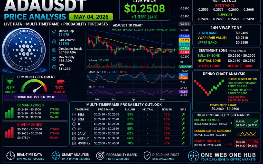 ADAUSDT – Probability Analysis for May 04, 2026