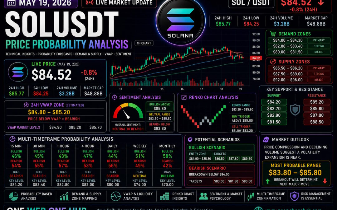 SOLUSDT – Probability Analysis For May 19, 2026
