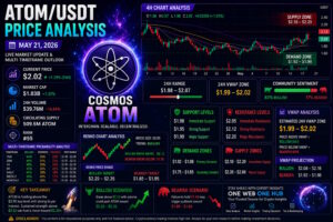 ATOMUSDT, ATOMUSDT price analysis May 2026, Cosmos ATOM forecast, ATOM crypto prediction, Cosmos technical analysis, ATOMUSDT live analysis, ATOM Renko chart analysis, ATOM VWAP zone, Cosmos support and resistance, ATOM sentiment analysis, ATOM trading signals, crypto market outlook 2026, Cosmos ATOM price today, altcoin trading analysis, One Web One Hub crypto blog