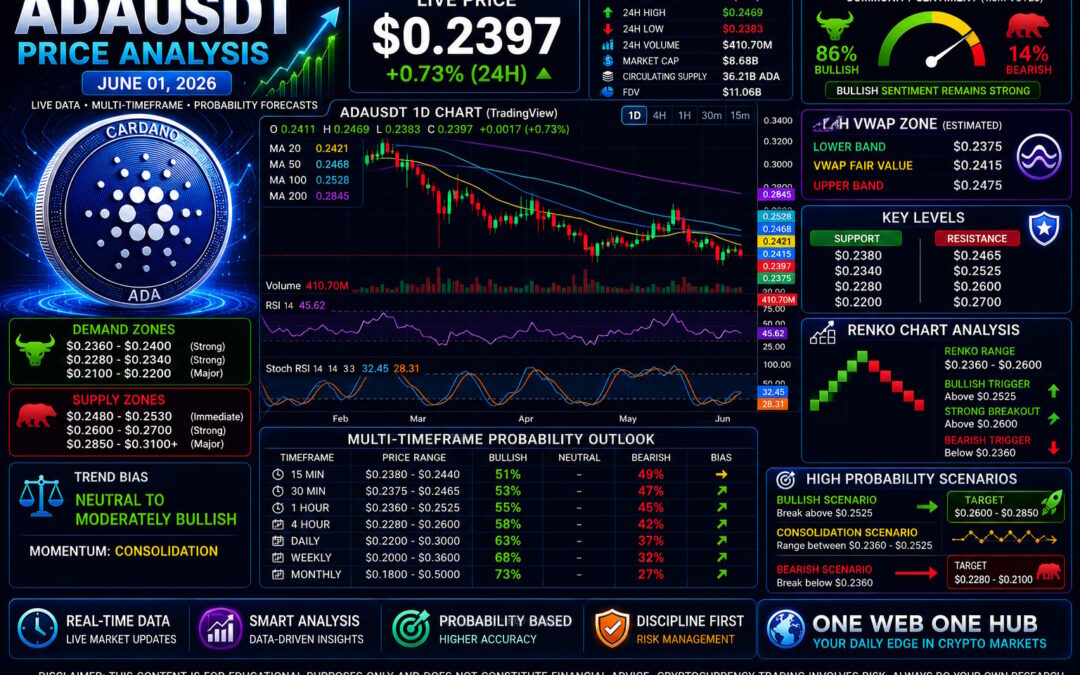 ADAUSDT – Probability Analysis for Jun 01, 2026