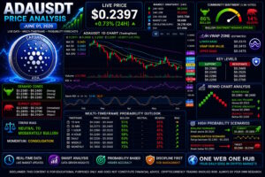 ADAUSDT, ADA price analysis June 01 2026, Cardano price prediction June 2026, ADAUSDT forecast, ADA technical analysis, Cardano technical analysis, ADA live price today, Cardano market outlook, ADA TradingView analysis, Cardano CoinMarketCap analysis, ADA Renko chart analysis, ADA VWAP analysis, ADA 24H VWAP zone, Cardano support and resistance, ADA demand and supply zones, ADA price forecast 2026, ADA 15 minute analysis, ADA 30 minute forecast, ADA 1 hour analysis, ADA 4 hour outlook, ADA daily prediction, ADA weekly forecast, ADA monthly price prediction, Cardano bullish sentiment, ADA accumulation zone, Cardano crypto analysis, ADA breakout levels, Cardano trading strategy, cryptocurrency market analysis, One Web One Hub crypto blog, ADAUSDT educational analysis, Cardano market sentiment, ADA trend analysis, Cardano support zones, ADA resistance levels, crypto trading education, Cardano investment insights