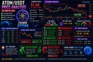 ATOMUSDT, ATOMUSDT price analysis June 2026, Cosmos ATOM forecast, ATOM crypto prediction, Cosmos technical analysis, ATOMUSDT live price analysis, ATOM Renko chart analysis, ATOM VWAP analysis, Cosmos support and resistance, ATOM sentiment analysis, ATOM price forecast June 2026, crypto trading signals, altcoin market outlook, Cosmos ATOM trading strategy, One Web One Hub crypto blog