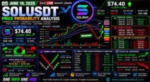 SOLUSDT price prediction June 2026, Solana price analysis June 16 2026, SOLUSDT technical analysis today, Solana forecast 2026, SOLUSDT support and resistance levels, Solana demand and supply zones, SOLUSDT VWAP analysis, Solana Renko chart analysis, SOLUSDT sentiment analysis, Solana bullish recovery analysis, SOL price prediction crypto, SOLUSDT multi timeframe forecast, Solana trading signals, cryptocurrency market outlook, One Web One Hub crypto blog, SOLUSDT daily analysis, Solana market sentiment, crypto trading education, Solana recovery forecast, SOLUSDT probability analysis
