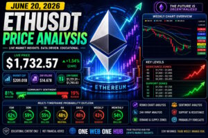 ETHUSDT analysis June 20 2026, Ethereum price prediction June 2026, ETHUSDT technical analysis today, Ethereum live price today, ETHUSDT forecast, Ethereum price forecast, ETH support and resistance, Ethereum demand and supply zones, ETH Renko chart analysis, Ethereum VWAP analysis, ETH 24 hour VWAP zone, Ethereum sentiment analysis, ETH trading strategy, ETHUSDT 15 minute analysis, ETHUSDT 30 minute analysis, ETHUSDT 1 hour analysis, ETHUSDT 4 hour analysis, Ethereum daily analysis, Ethereum weekly forecast, Ethereum monthly forecast, Ethereum market structure, ETH bullish and bearish scenarios, Ethereum technical indicators, cryptocurrency market analysis, crypto trading education, Ethereum accumulation zone, One Web One Hub, One Web One Hub crypto analysis, Ethereum probability analysis, ETHUSDT June 2026